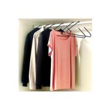 Omekan 5 Adet Metal Şık Tasarım Elbise, T-shirt, Gömlek, Ceket, Sweatshirt Askısı Siyah