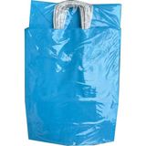 Omeyva Büküm Saplı Kraft Kağıt Çanta Karton Hediyelik Poşet Torba - Mavi 2 - 18X24 Cm. - 25 Adetlik 2 Paket