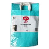 Omeyva Büküm Saplı Kraft Kağıt Karton Hediye Çanta Poşet Torba - Mavi 2 - 25x31 Cm. - 25 Adetlik 2 Paket