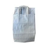 Omeyva Büküm Saplı Kraft Kağıt Karton Hediyelik Çanta Poşet Torba - Gri - 25X31 Cm. - 25 Adetlik Paket