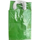 Omeyva Büküm Saplı Kraft Kağıt Karton Hediyelik Çanta Poşet Torba - Yeşil - 25X31 Cm. - 25 Adetlik Paket