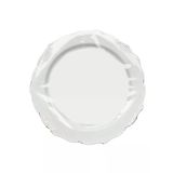 Omeyva Davet Parti Sunum Doğum Günü Beyaz Renkli Sert Plastik Mika Tabak - 22 Cm. - 6 Adetlik Paket