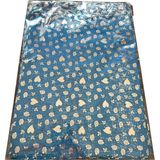 Omeyva Desenli Metalize Hediye Paketi Yapışkanlı Torba Poşet - 35X50 Cm. - 100 Adetlik 1 Paket - 35 x 50 cm - Metalik Gri