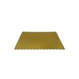 Omeyva Dikdörtgen Kalın Altın Pasta Kek Turta Altlığı Tabanı - 26X37 Cm. - 5 Adetlik Paket