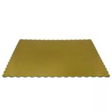 Omeyva Dikdörtgen Kalın Altın Pasta Kek Turta Altlığı Tabanı - 32X44 Cm. - 10 Adetlik Paket
