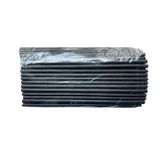 Omeyva Dökme Kalın Kokteyl Buzlu İçecek Pipet - Düz - Siyah - 22 Cm. - 8 Mm. - 100 Adetlik Paket