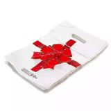 Omeyva El Geçme Takviyeli Kalın Baskılı Beyaz Çanta Poşet Torba - 2 No - 26x38 Cm. - 500 Adet