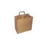 Omeyva Flat Kraft Kağıt Çanta Karton Hediyelik Poşet Torba - 25X28 Cm. - 10 Adetlik 1 Paket