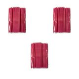 Omeyva Kalın Kokteyl Buzlu Soğuk Içecek Pipet - Körüklü - Pembe - 22 Cm. - 8 Mm. -300 Adet
