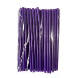 Omeyva Körüklü Mor Kalın Kokteyl Buzlu Soğuk Içecek Pipet - 22 Cm. - 8 Mm. -100 Adetlik Paket