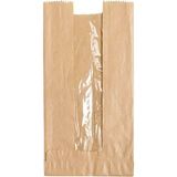 Omeyva Pencereli Kraft Baget Ekmek Fırın Kese Kağıdı - Orta Boy - 15 x 41 Cm. - 0.510 Kg. - 5 Paket