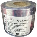 Omeyva Şeffaf Kalın Pasta Kenar Dekor Film Jelatini - 7 Cm. x 25 Metre - Krema Tutucu - 1 Rulo - 1 Adet