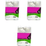 Omeyva Şeffaf Naylon 5 Lik 30X52 Cm. Gıda Bakkaliye Poşeti Torbası - 3 Kg. - Ort. 255 Adet - 3 Paket - 30 x 52 cm