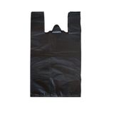 Omeyva Siyah Dökme Market Poşeti Torbası - Hışır Atlet Poşet - Mini Boy - 20 x 35 Cm. - 3 Kg.