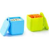 Omiebox Bento Kutusu Iç Bölme Kapları 2li Mavi ve Lime Yeşili