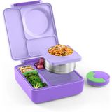 Omiebox Lila Moru Isı Yalıtımlı Bento Yemek Kutusu, 47 oz Kapasite, BPA İçermez, 3-7 Yaş - Tekli