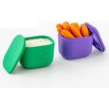 Omiebox - Up Bento Kutusu Iç Bölme Kapları 2li Mor/yeşil - Tekli