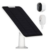 Omiention Arlo Pro 3/Pro 4/Pro 5S/Ultra/Ultra 2/Go ile Uyumlu Yükseltme 5W Güneş Paneli Şarjı 2 Sürekli Güç Kaynağı IP65 10ft Şarj Kablosu ve Ayarlanabilir Duvar Montajı ile Hava Koşullarına Dayanıklı 1 Paket