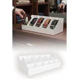 Omilife 10 Bölmeli Kemer Organizer, Çorap, Kravat, Takı, Makyaj, Çekmece, Dolap Içi Depolama - Beyaz - Renk