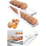 Omilife 2 Katlı Otomatik Buzdolabı Yumurta Standı Yumurtalık Rafı - Beyaz - 1 adet