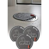 omilife 3 Adet Gri renk Silikon Gider Kapağı Koku Önleyici Lavabo Banyo Mutfak Gider Tıkacı