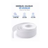 omilife 3'lü Su Sızdırmaz Lavabo Küvet Kenar Bandı Yapışkanlı Banyo Mutfak Sızdırmaz Bant 3 m