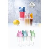 omilife 4'lü Dondurma Meybuz Yapma Kabı Buz Kalıbı Çocuk Meyveli Dondurma Kalıbı 15,2 cm