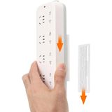 Omilife 6'lı Yapışkan Askı Aparatı Kızaklı Eşya Kablo Priz Sabitleyici Tutucu Organizer Ev Ofis - Renkli