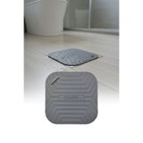 omilife Gri Kare Kötü Koku Önleyici Gider Kapağı – Silikon Banyo Mutfak Balkon Lavabo Tıpası