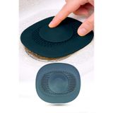 omilife Koyu Mavi Gider Koku Önleyici Kademeli Silikon Lavabo Tıkacı Banyo Mutfak 10x10.5 cm