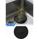 Omilife Lavabo Kötü Koku Giderici Önleyici Silikon Mat Sızdırmaz Lavabo Tıkacı Lavabo Tıpası Evye Kapağı SİYAH