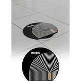 Omilife Oval Çizgili Silikon Kötü Koku Önleyici Gider Kapağı Banyo Mutfak Lavabo Tıpası 14x15 cm - Siyah