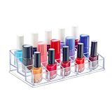 Omilife Şeffaf 15 Bölmeli Makyaj Organizeri Ruj Oje Fırça Makyaj Kutusu