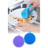 Omilife Silikon Bulaşık Yıkama Pedi 2'li Set Dayanıklı Esnek Yapısıyla Sünger Alternatifi Pratik Temizlik Pedi Mutfakta Hijyenik Kullanım Sağlayan Suya Dayanıklı Kolay Temizlenen Silikon Bulaşık Süngeri - Çok Renkli