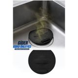 omilife Siyah Evye Kapağı Lavabo Kötü Koku Giderici Önleyici Silikon Mat Sızdırmaz Lavabo Tıkacı Lavabo Tıpa