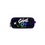 omix Game On Çift Bölmeli Kalemlik – Mor Siyah Gamer Serisi