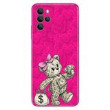 Omix Omix X700 ile Uyumlu Kılıf, Bear Shopping Temalı Desenli, Darbe Emici Silikon