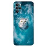 Omix Omix X700 ile Uyumlu Kılıf, Ciddi Baykuş Temalı Desenli, Darbe Emici Silikon