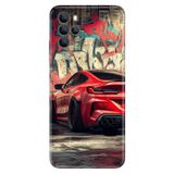 Omix Omix X700 ile Uyumlu Kılıf, Grafiti ve Car Temalı Desenli, Darbe Emici Silikon