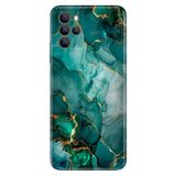 Omix Omix X700 ile Uyumlu Kılıf, Green Marbles Temalı Desenli, Darbe Emici Silikon