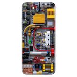 Omix Omix X700 ile Uyumlu Kılıf, Mekanik Temalı Desenli, Darbe Emici Silikon, Çok Renkli