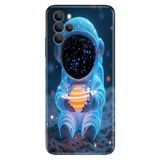 Omix Omix X700 ile Uyumlu Kılıf, Minik Astronot Temalı Desenli, Darbe Emici Silikon