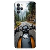 Omix Omix X700 ile Uyumlu Kılıf, Motorsiklet ile Seyahat Temalı Desenli, Darbe Emici Silikon