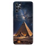 Omix Omix X700 ile Uyumlu Kılıf, Piramitler Temalı Desenli, Darbe Emici Silikon