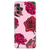 Omix Omix X700 ile Uyumlu Kılıf, Red Rose Temalı Desenli, Darbe Emici Silikon