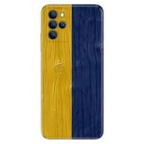 Omix Omix X700 ile Uyumlu Kılıf, Sarı Lacivert Temalı Desenli, Darbe Emici Silikon