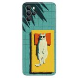 Omix Omix X700 ile Uyumlu Kılıf, Sleep Cat Temalı Desenli, Darbe Emici Silikon