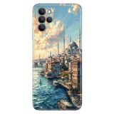 Omix Omix X700 ile Uyumlu Kılıf, Sultan Ahmet Temalı Desenli, Darbe Emici Silikon