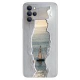 Omix Omix X700 ile Uyumlu Kılıf, Wall Sea Temalı Desenli, Darbe Emici Silikon