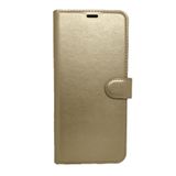 Omix X700 Cüzdanlı Kapaklı Kılıf Kartlıklı Standlı Kopçalı Gold